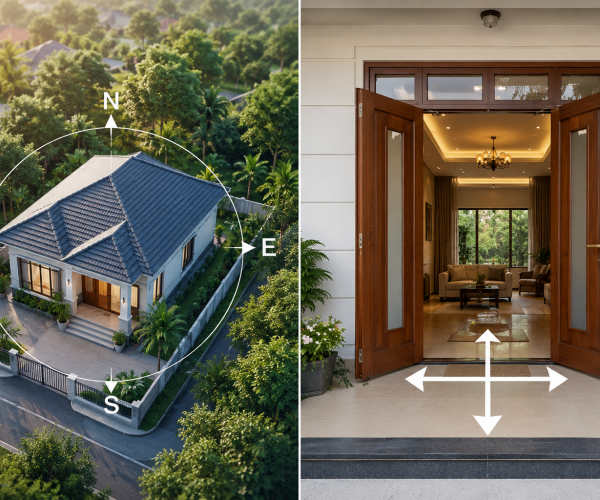 Các hướng cửa cản trở phong thủy nhà ở cần lưu ý